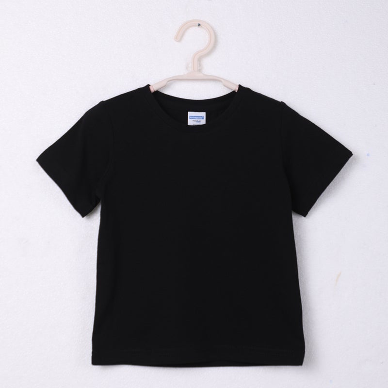 Ag40 Double Yarn T-Shirt Kidsren'S 210G Combed Cotton Short-Sleeved T-Shirt For Boys And Girls With Printed Logo - Image 1