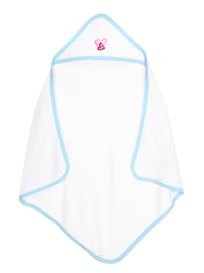 بابيز_بيسك بيبيز بيسك قماط / بطانية استقبال للمولود الجديد من القطن 100%, أزرق - Image 1