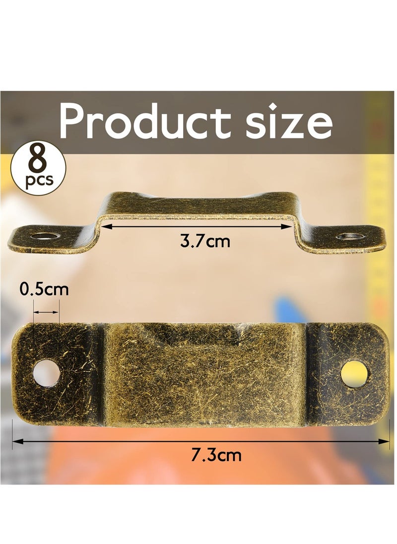 SYOSI - Metal Tape Measure Holder Clip, Small Measure Holder Clip Measuring Holster With Rivets for Drill Leather Pocket Tool Metal Belt Clip Tape Measure Tool Belt Holder Clip, Bronze - Image 1