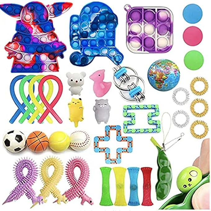 N.C NC New Adult Children's Decompression Toys, Rubik's Cube, Bubble Toy Set - Image 2
