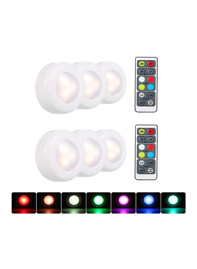 6-Piece LED Under Cabinet Light White - Image 1