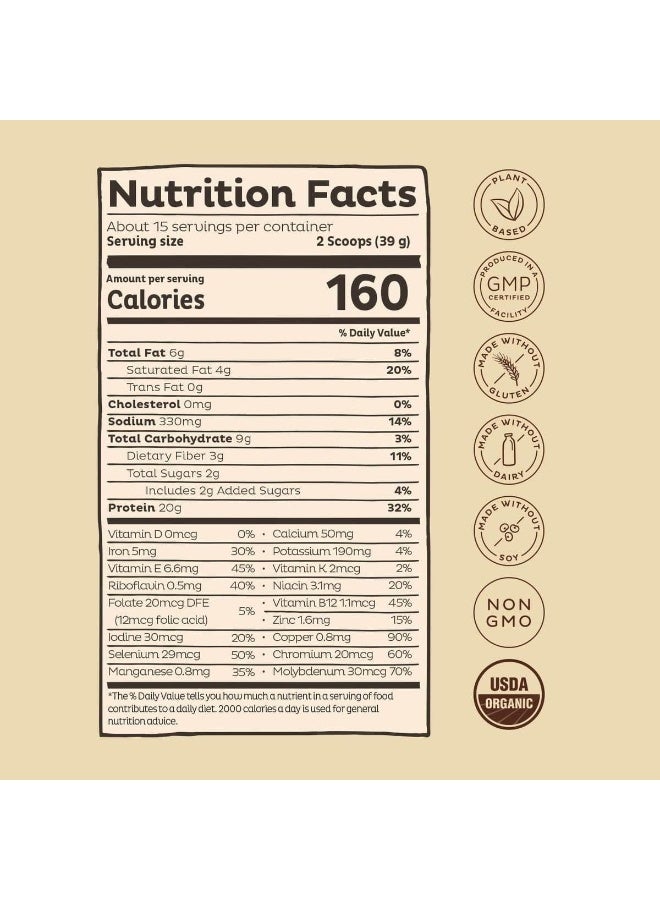 KOS Organic Plant Based Protein Powder - Delicious Chocolate - Gluten, Dairy & Soy Free Vegan Protein Powder - Ideal For Meal Replacement Shakes For Weight Loss -1.3 Pounds, 15 Servings - Image 4