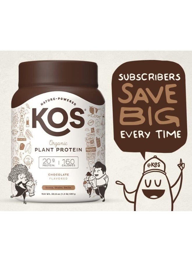 KOS Organic Plant Based Protein Powder - Delicious Chocolate - Gluten, Dairy & Soy Free Vegan Protein Powder - Ideal For Meal Replacement Shakes For Weight Loss -1.3 Pounds, 15 Servings - Image 5