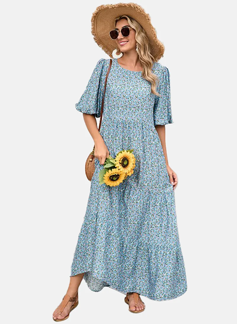 YUNIQEE Floral Print Maxi Dress