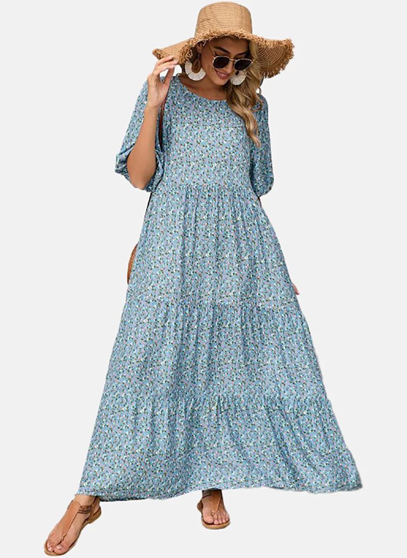 YUNIQEE Floral Print Maxi Dress