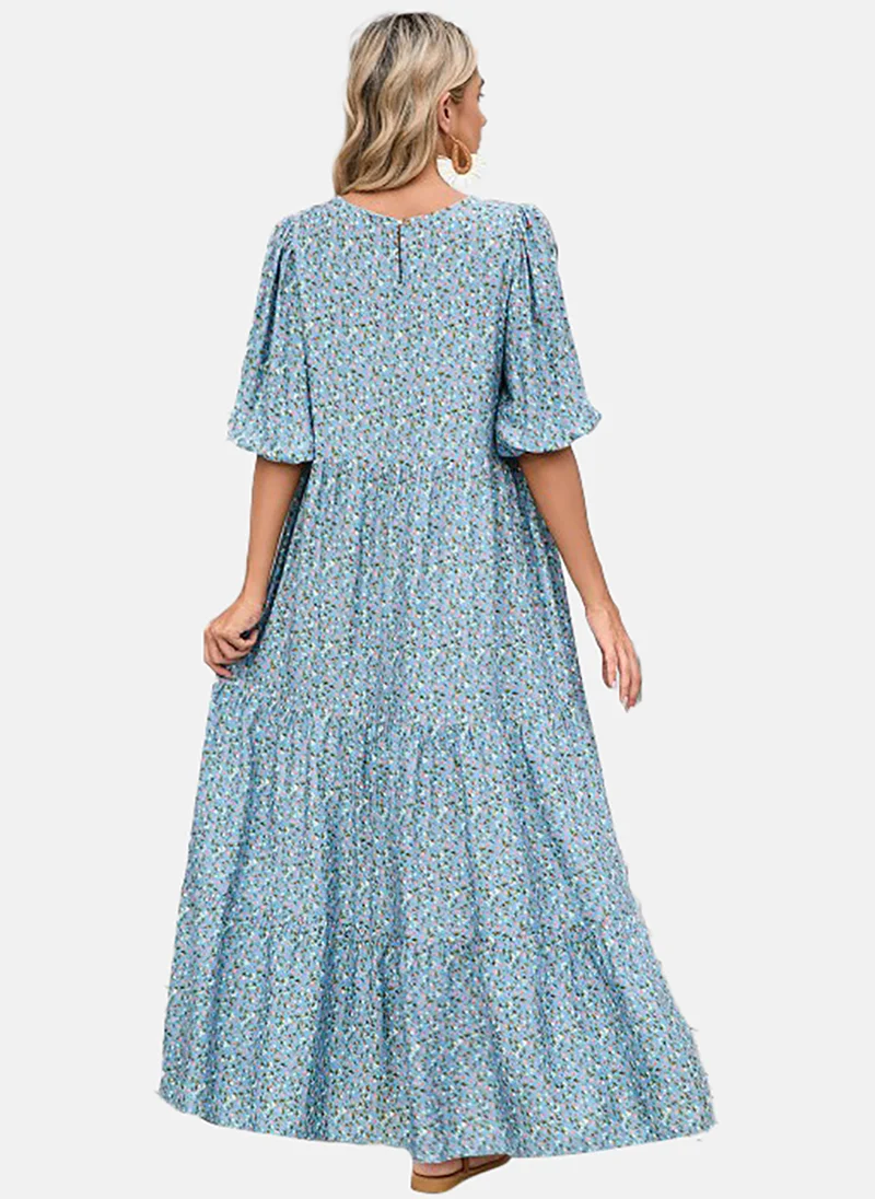 YUNIQEE Floral Print Maxi Dress