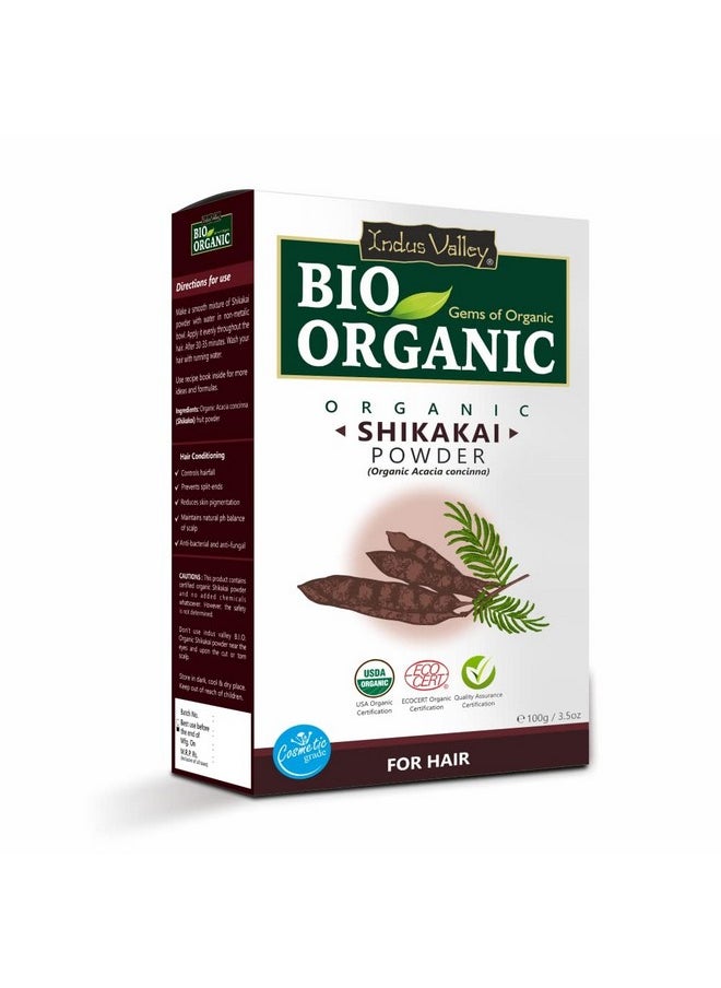 Indus Valley Bio Organic Natural Shikakai Powder | Acacia Concinna With Amla Powder | Indian Gooseberry For Hair Care - (100G+100G=200G)  - Image 3