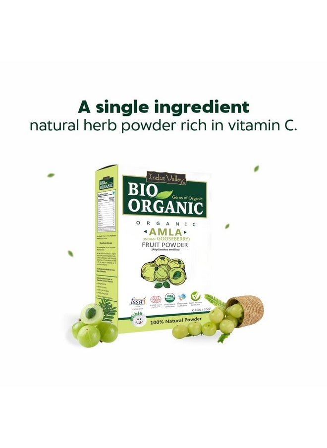 Indus Valley Bio Organic Natural Shikakai Powder | Acacia Concinna With Amla Powder | Indian Gooseberry For Hair Care - (100G+100G=200G)  - Image 4