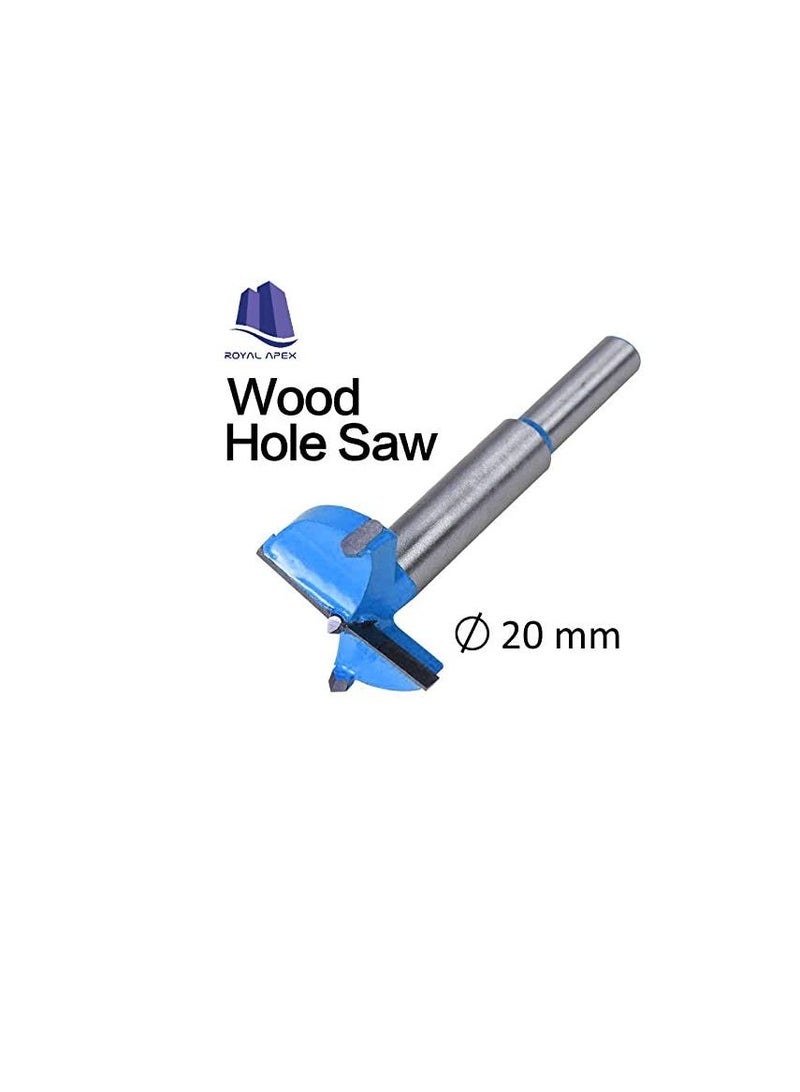 Wood Hole Saw Drill Bit Carbon Steel Woodworking Hole Saw Set Wood Cutter Auger Opener Round Shank Drilling Cutting Tool in Wooden Box Storage (20mm)  - Image 2