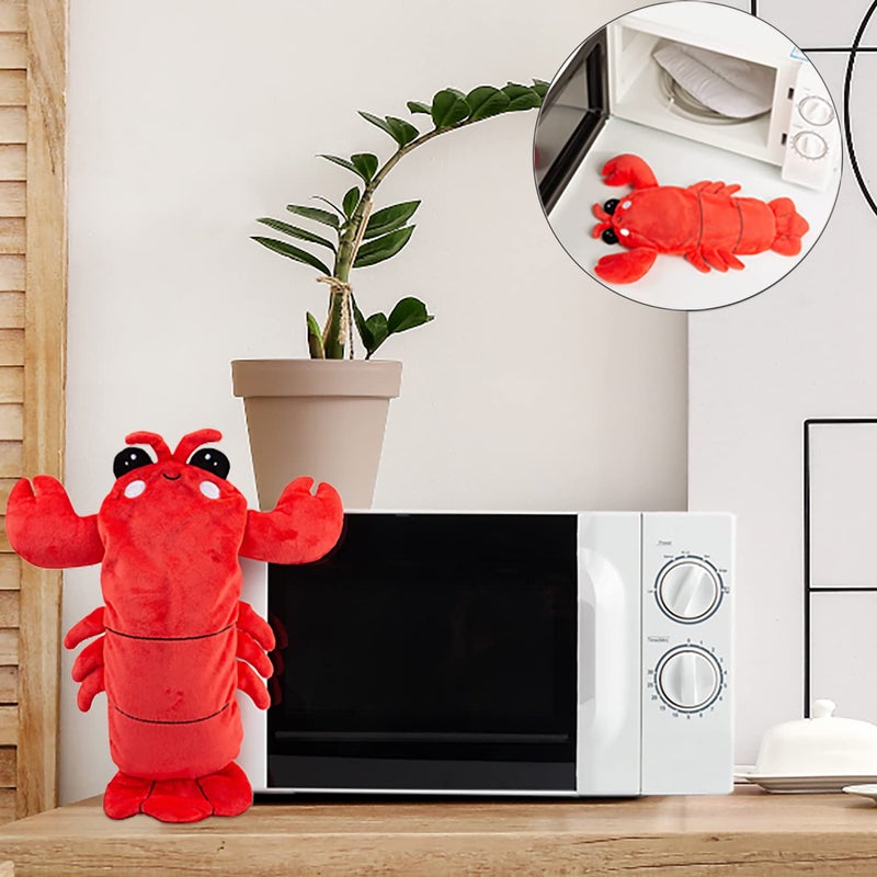 Intoypad Microwavable Heating Pad for Period Cramps, Cuddly Warming Pillow, Cute Lobster Plush Stuffed Animal Menstrual Heating Pad for Girls Unique Christmas Birthday Gifts for Girlfriend Daughter Mom - Image 4