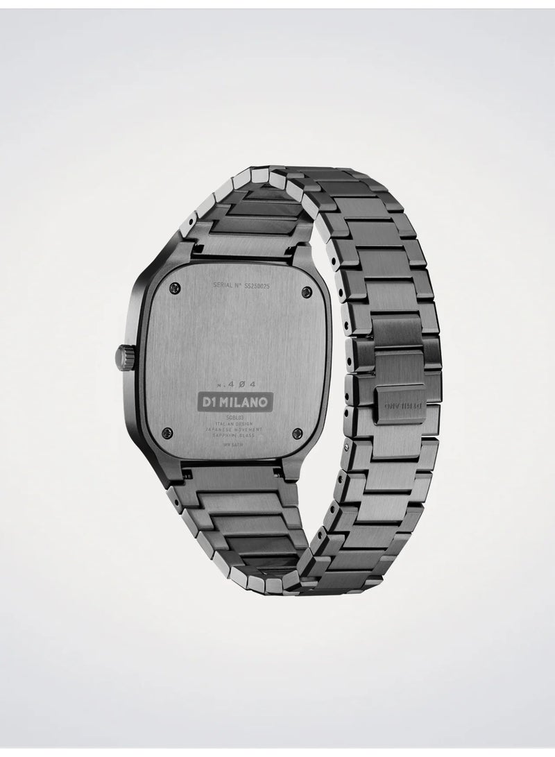 دي وان ميلانو D1 MILANO SQBJ11 سوار مربع 37 مم - هيكل بلون رمادي داكن - Image 2