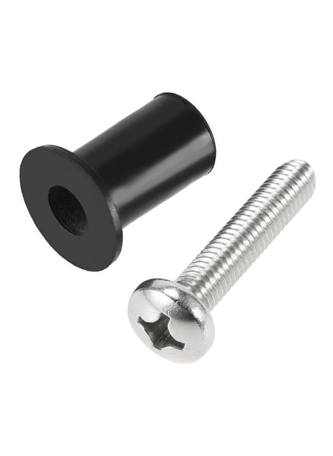 Generic 12-Piece Well Nut With Screw Set,Motorcycle Windshield Bolts u0026 Screws Kit,Motorcycle Fairing Bolt Kit,Universal Aluminum Motorcycle Parts Fits Windscreen u0026 Body  - Image 3