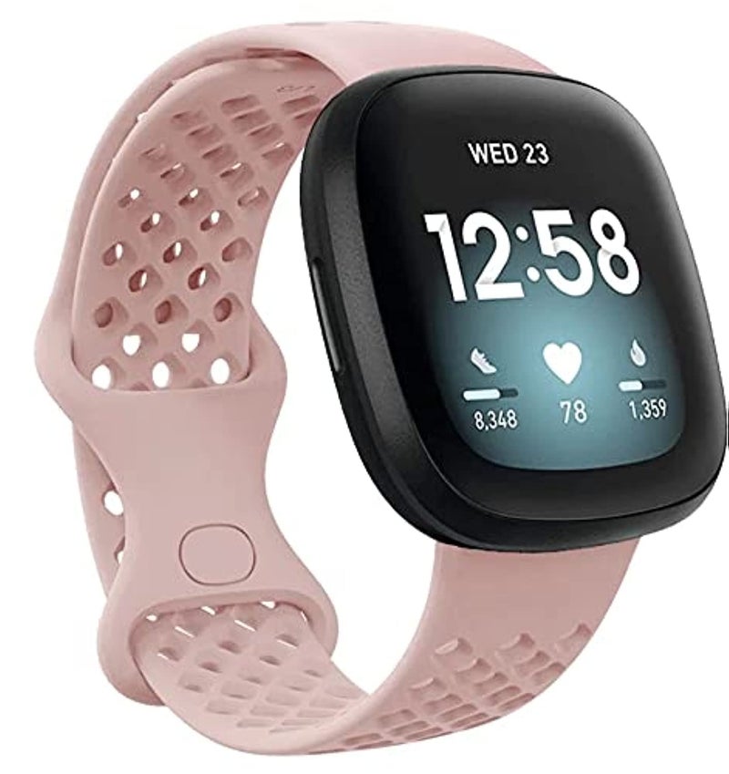 Dado حزام سيليكون سريع الإطلاق من دادو متوافق مع فيتبيت فيرس 3 وسنس 3 - تصميم ثقوب حزام رياضي بديل - Image 2