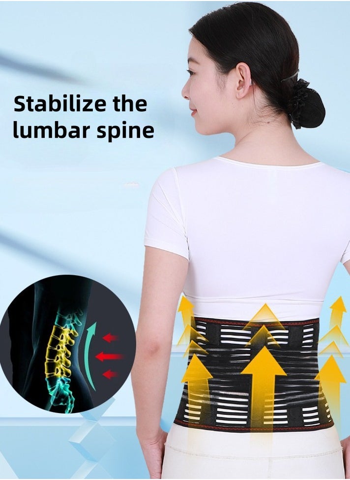Angola Panda Back Brace, Lower Back Pain Relief with 5 Stays, Adjustable Back Support Belt for Work, Back Brace for Lower Back Pain Relief,Anti-skid Lumbar Support for Sciatica Scoliosis for Men and Women  - Image 2