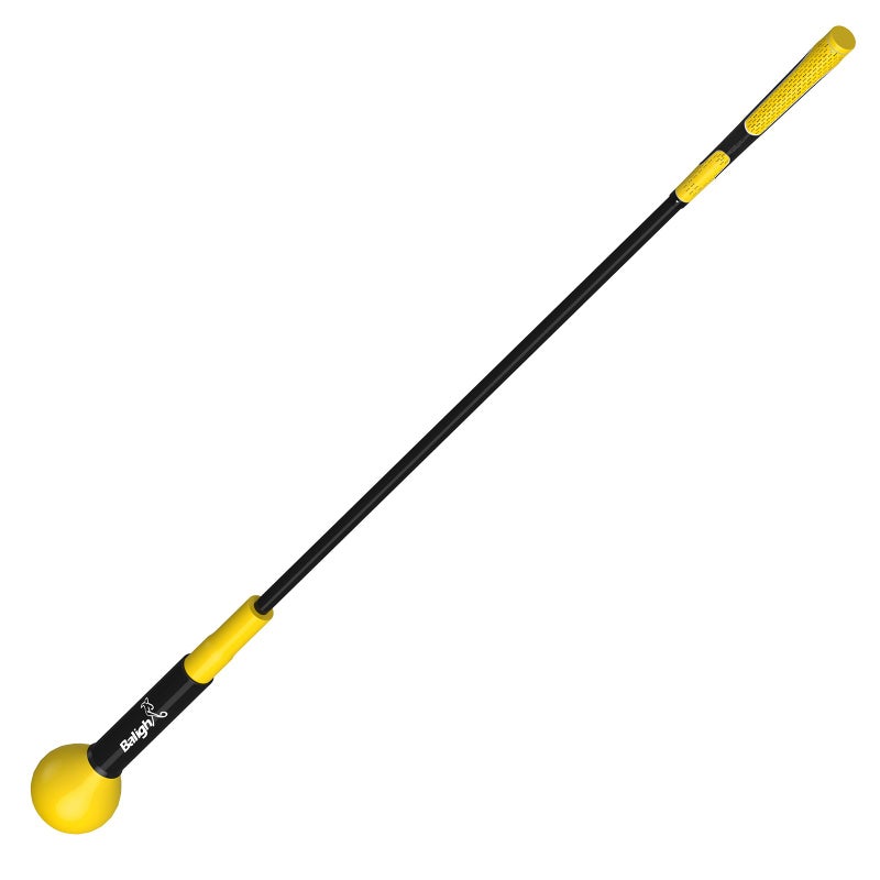 Balight Golf Swing Trainer Aid and Correction for Strength Grip Tempo & Flexibility Training Suit for Indoor Practice Chipping Hitting Golf Accessories (40 Inches, Yellow) - Image 1