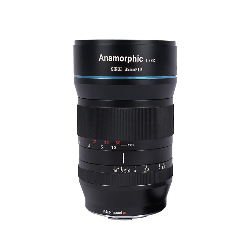 SIRUI 35mm F18 133X S35 Anamorphic Lens Cinema Lens for RF Mount Blue Flare