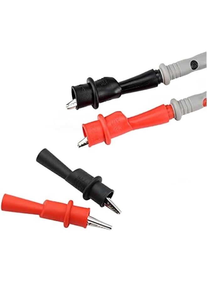 مجموعة مشابك العوازل المتعددة، 6 قطع مجموعة اختبار مشبك السيليكون، مشبك اختبار معدني موز أصلي، مناسبة للاستخدام في الأعمال الكهربائية في المختبر ومشبك توصيل الكابل. - Image 2