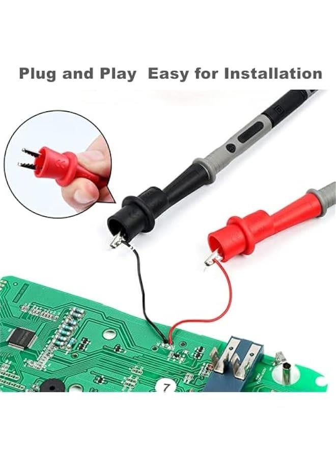 مجموعة مشابك العوازل المتعددة، 6 قطع مجموعة اختبار مشبك السيليكون، مشبك اختبار معدني موز أصلي، مناسبة للاستخدام في الأعمال الكهربائية في المختبر ومشبك توصيل الكابل. - Image 3