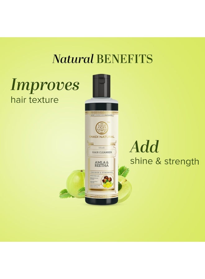 كادي نيتشورال منظف ​​الشعر الطبيعي من خادي بالأملا والريثا 210 مل - Image 2
