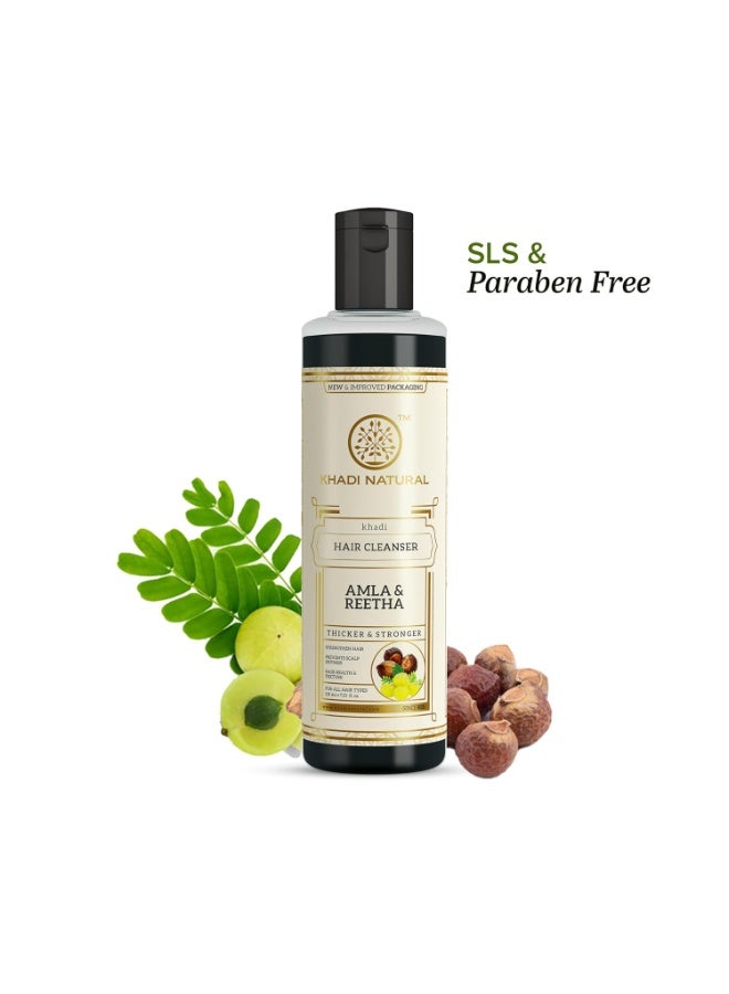 كادي نيتشورال منظف ​​الشعر الطبيعي من خادي بالأملا والريثا 210 مل - Image 3