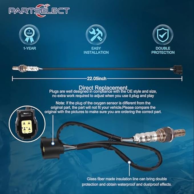 ريحني قطعتان 2344587 مستشعر أكسجين علوي أو سفلي بديل لسيارات دودج داكوتا دورانجو نيترو دودج رام 1500 2500 3500 جيب رانجلر جراند شيروكي كرايسلر 300 56029049Aa 2344587 - Image 5