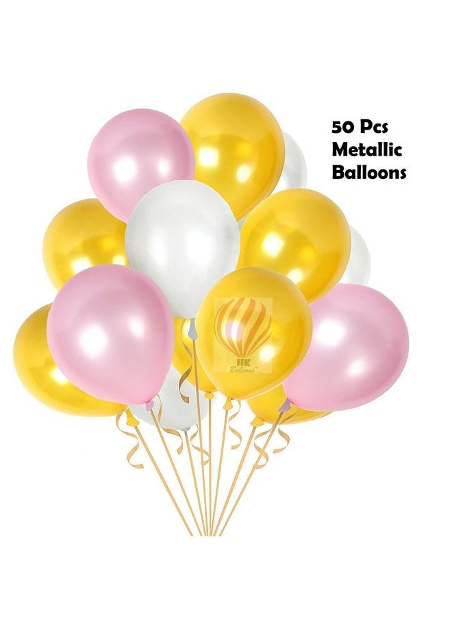 HK balloons Baby Shower Balloons Decorations Material Combo Set-57PcS , White pink Gold - pzsku/Z3DC9FE0C13E757E77E2FZ/45/_/1736426345/baacb29c-6e4d-4d9d-8830-dffb2f05457c