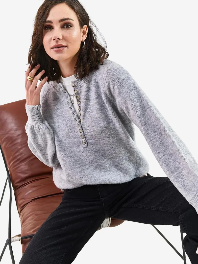 بيانكو لوتشي بلوفر محبوك مخطط من لوتشي