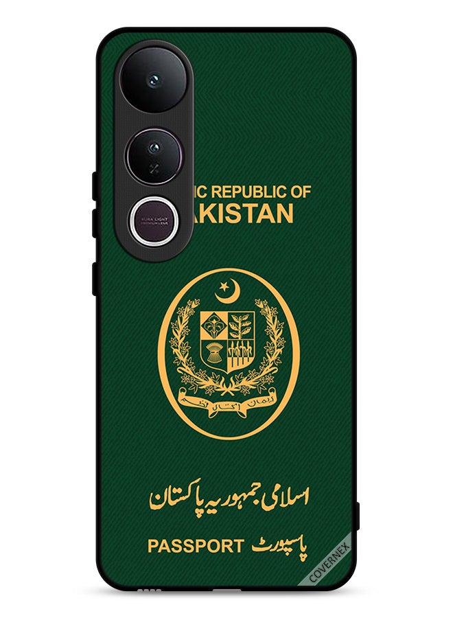 غطاء واقي لهاتف فيفو V50 لايت بنمط جواز سفر باكستان
