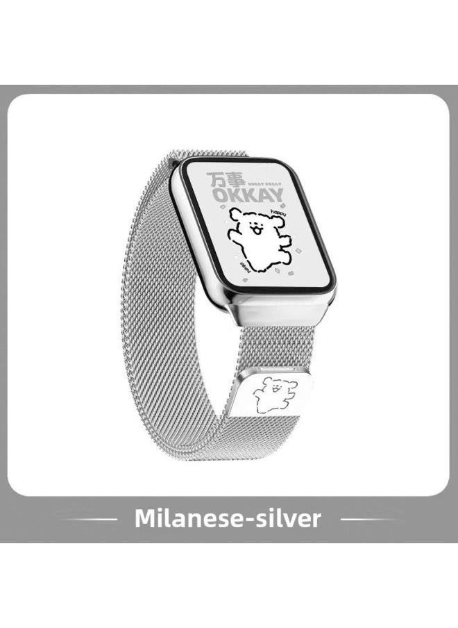 Generic - Suitable For Xiaomi 9pro8 Milanese Nice Strap Red Rice 4/5 Line Dog Cartoon Metal Hello Kitty Star Color-Colour:Kt Cat [starlight Color]-Specification:Universal For Xiaomi 8/9pro And Redmi 4/5 - Image 1