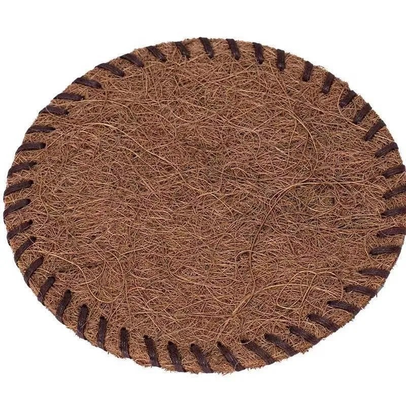Y&D Natural Eco-Friendly Coconut Silk Coasters – Handmade Round Coasters for Coffee, Drink & Beer – Sustainable, Reusable & Absorbent - Image 2