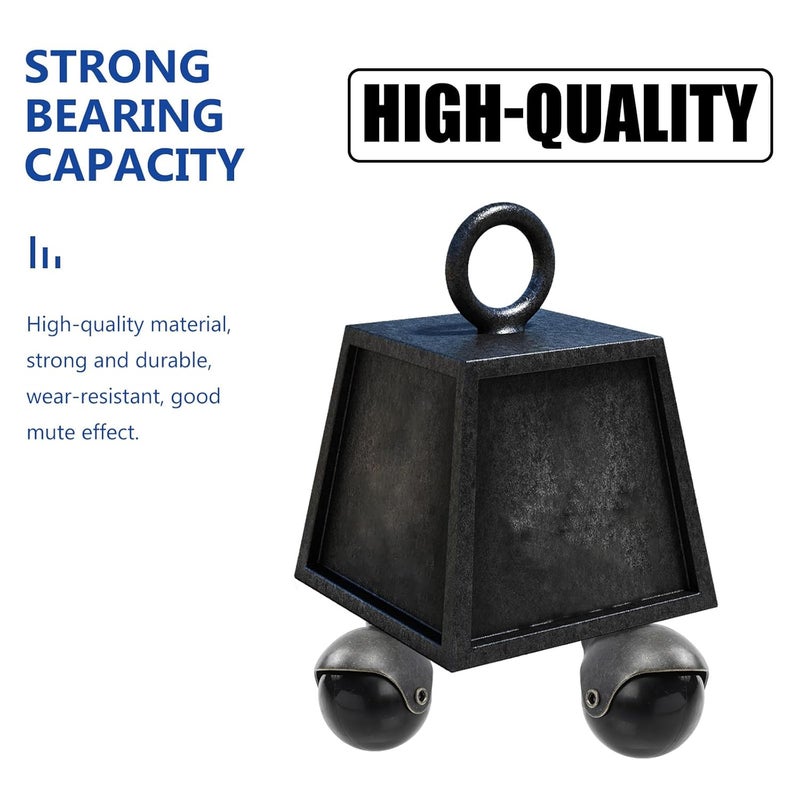 Antique Bronze Swivel Plate Ball Casters 4 Pack For Smooth Quiet Furniture Sliding - Image 4