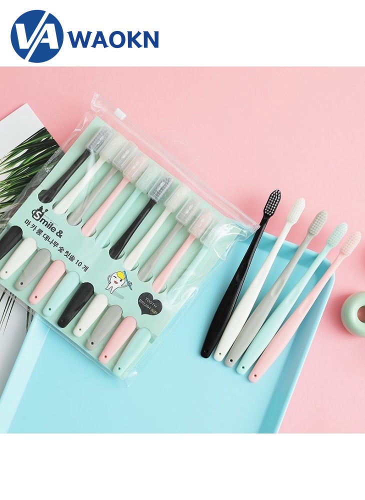 Pack of 10 Professional Extra Clean Children Teethbrush With Soft Bristles For Teeth Sensitivity And Gum