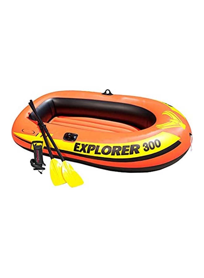 INTEX Explorer 300 Inflatable Boat Set For 3 Person - Image 2
