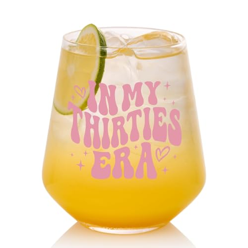 TrophyToast 30th Birthday Gifts For Her - In My 30s Era Wine Glass, Best 30th Birthday Gifts For Women, 30 Years Old Gifts For Sister, Son, Daughter, Mom, Best Friend, Birthday Glass For Decorations, 18oz - Image 1