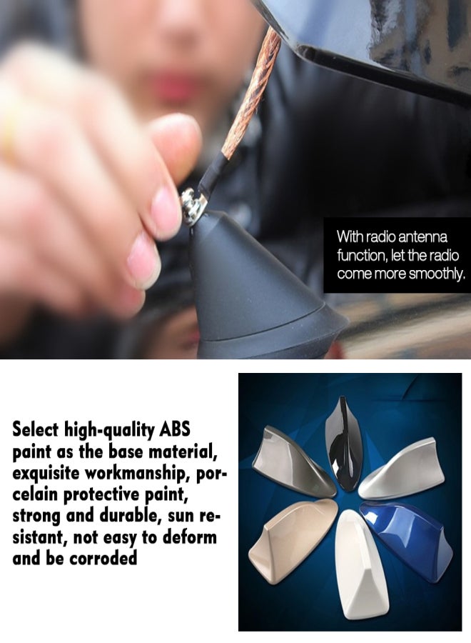 Car Shark Antenna Auto Roof Shark Fin Universal Antenna FM/AM Signal - Image 5