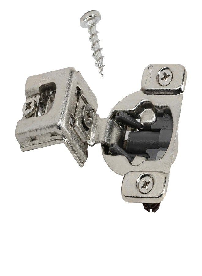DTC 1-1/4" Overlay Soft Close 105 Degree 2 Cam Press in Face Frame Concealed Cabinet Hinge 6-Way Adjustable E8Q115NH (2 Pack) - Image 1