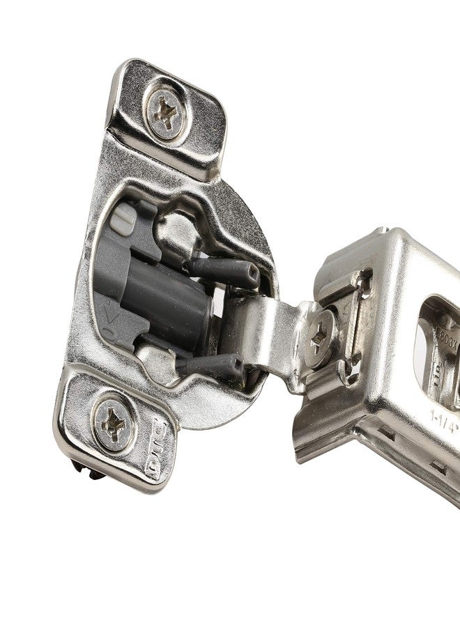 DTC 1-1/4" Overlay Soft Close 105 Degree 2 Cam Press in Face Frame Concealed Cabinet Hinge 6-Way Adjustable E8Q115NH (2 Pack) - Image 4