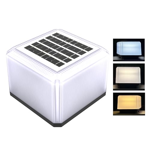 Homehop Solar Post Light Outdoor Waterproof 112 Led Decorative Gate Lamp for Garden, Home, Compound Wall with Adjustable Brightness (ABS/Three Color Modes/15W) - Image 1
