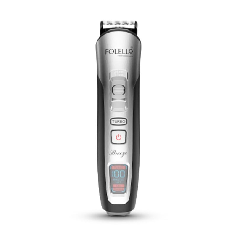 FOLELLO Men - Breeze- Professional Cordless Hair Trimmer For Professionals, Salons, And Home Use - Stainless Steel And Sharp Blade - Ergonomic Design & Comfortable Grip - Image 1