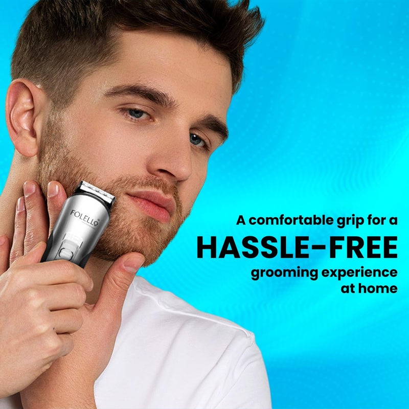 FOLELLO Men - Breeze- Professional Cordless Hair Trimmer For Professionals, Salons, And Home Use - Stainless Steel And Sharp Blade - Ergonomic Design & Comfortable Grip - Image 5