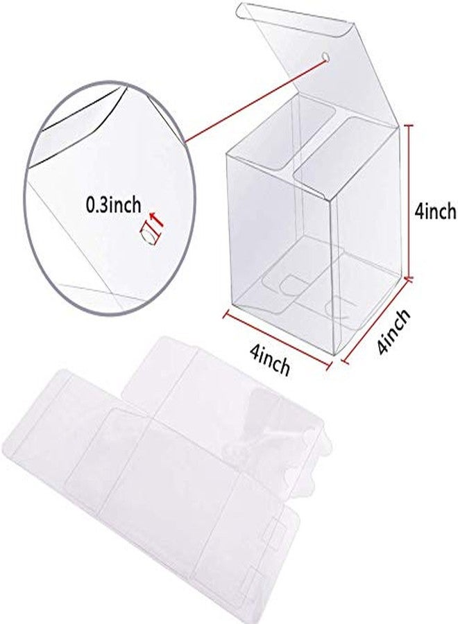 XP-ART 30 Pcs Candy Apple Boxes with Apple Sticks, Clear Caramel Apple Box Plastic Gift Cookie Makaron Cupcake Packaging for Treats, Party Favors, 4" L x 4" W x 4" H - Image 4