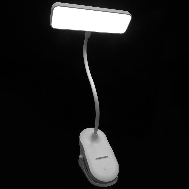 Rechargeable Table Lamp Desk Lamp Bedside Reading Lamp Reading Light with Clip - Image 1