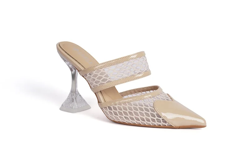 Cuple Ladies  Slip-On Mules in mesh