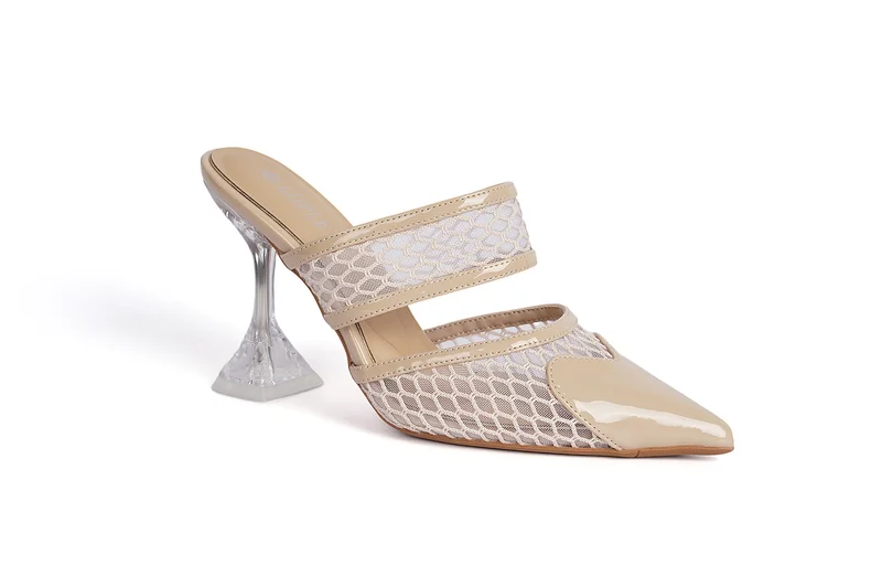 كابلي Ladies  Slip-On Mules in mesh