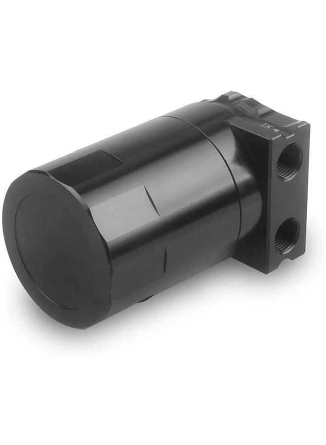 Universal Oil Catch Can Tank Kit with Breather 300ml Aluminum Polish Engine Air Oil Separator Tank Reservoir Kit Universal - Image 2