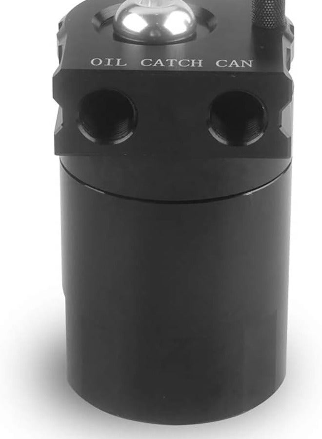 Universal Oil Catch Can Tank Kit with Breather 300ml Aluminum Polish Engine Air Oil Separator Tank Reservoir Kit Universal - Image 3