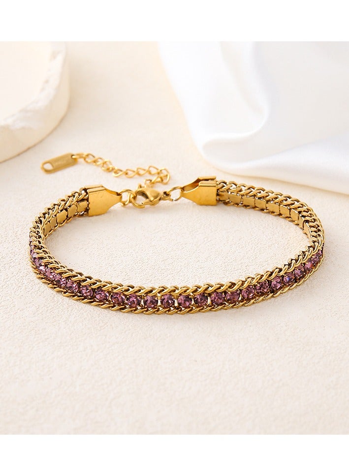 Mark Fairwhale Fashionable High-end Light Luxury Four Petal Flower Bracelet 