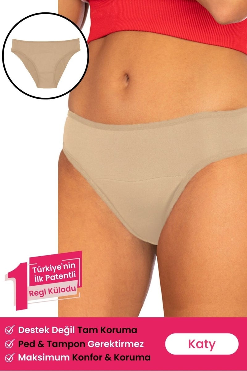 Peddon Super Absorbent Ultra Hygienic Katy Cream Menstrual Panties Leakproof Panties Day and Night Menstrual Pads Special Support Washable Menstrual Panties - Image 1