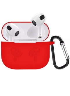 Silicone Protective Case Cover For Apple Airpods 3 3rd Generation Red