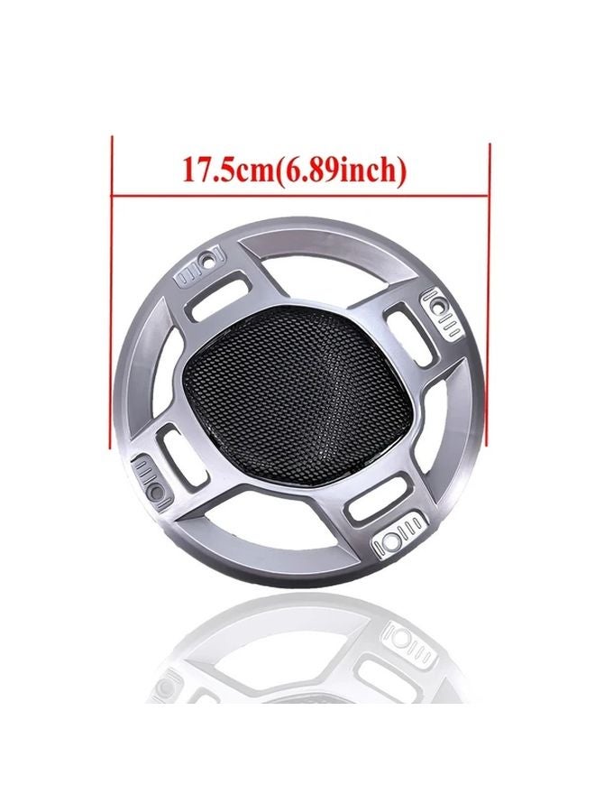 6 Inch Silvery Speaker Grill Mesh Cover ABS Steel Ventilation For Car Audio Home Theater - Image 3